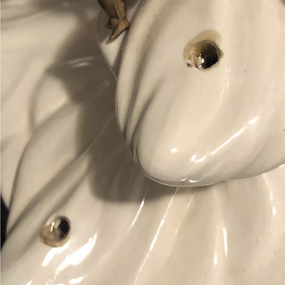 Vintage White Ceramic Christmas Tree Inset Nativity 13" Tall No Base - Picture 9 of 10